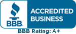 A bbb accredited business seal